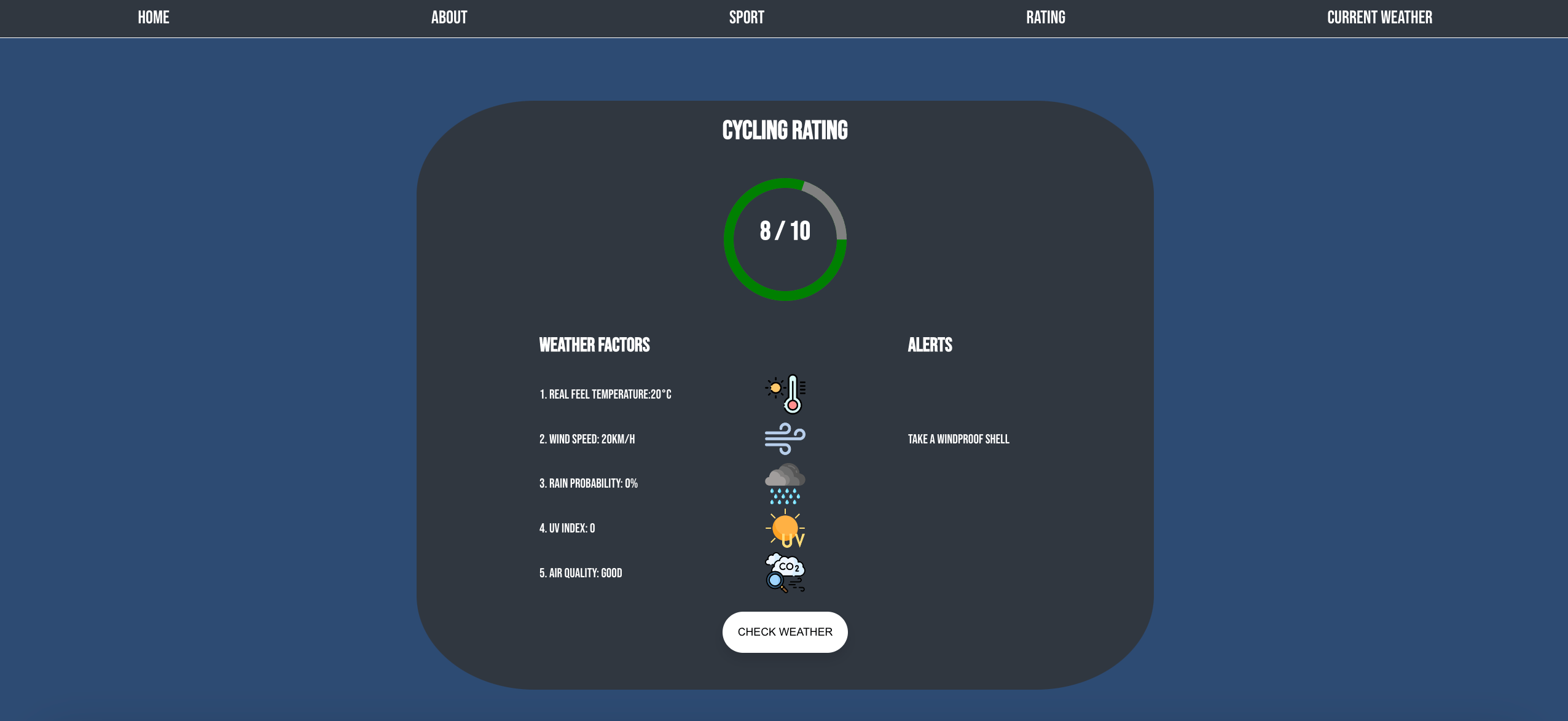 Capture d'écran de Weather Wise